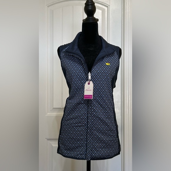 Masters Jackets & Blazers - Authentic Masters Women’s Golf Windbreaker Reversible Navy Vest.